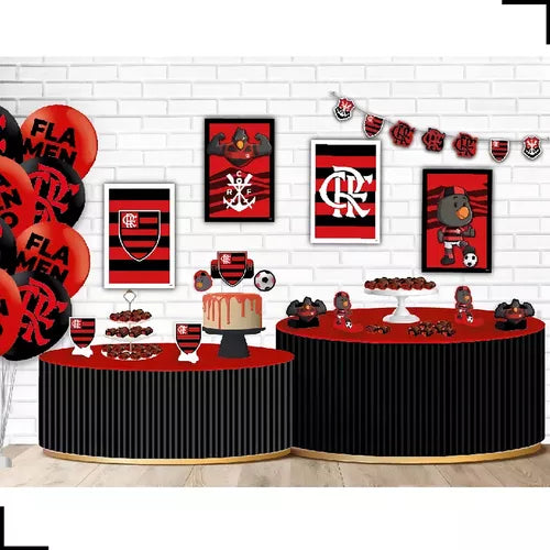 Kit Festa Aniversário Time Flamengo - Decoração C/ 54 Peças