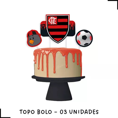 Kit Festa Aniversário Time Flamengo - Decoração C/ 54 Peças