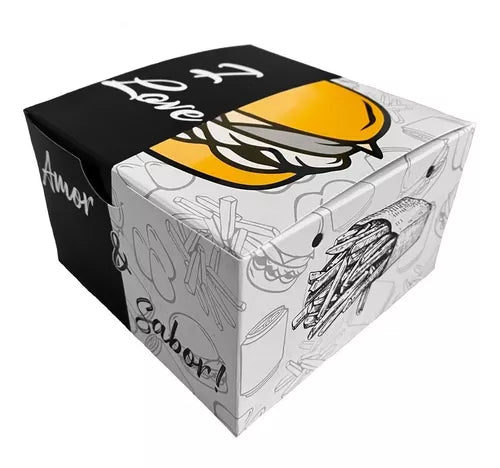 Caixa Box Para Hamburguer Delivery Gourmet Artesanal-100 Und