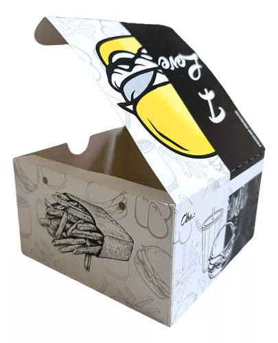 Caixa Box Para Hamburguer Delivery Gourmet Artesanal-100 Und