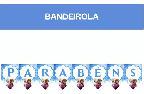 Kit Só Um Bolinho - Frozen - Festa Em Casa - Mesversário - Aniversario
