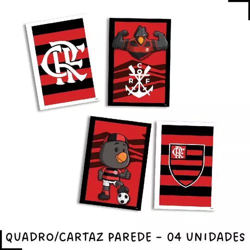 Kit Festa Aniversário Time Flamengo - Decoração C/ 54 Peças